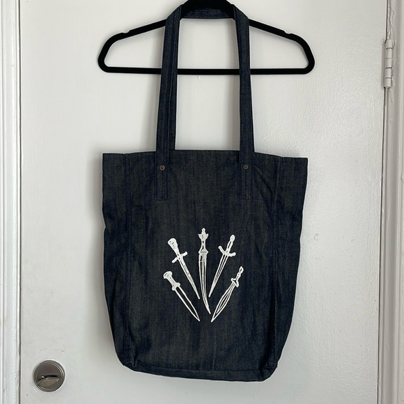 rag & bone Handbags - RAG & BONE DENIM DAGGER TOTE